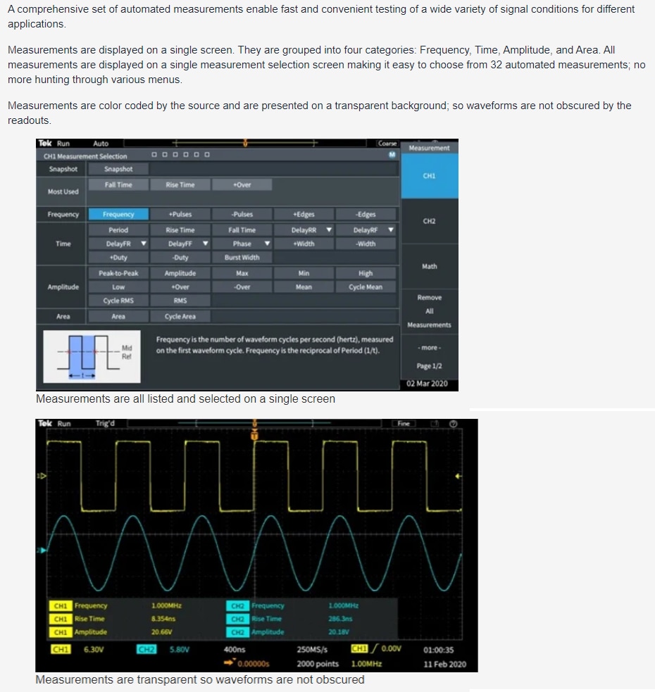 Tektronix TBS1000C數位儲存示波器